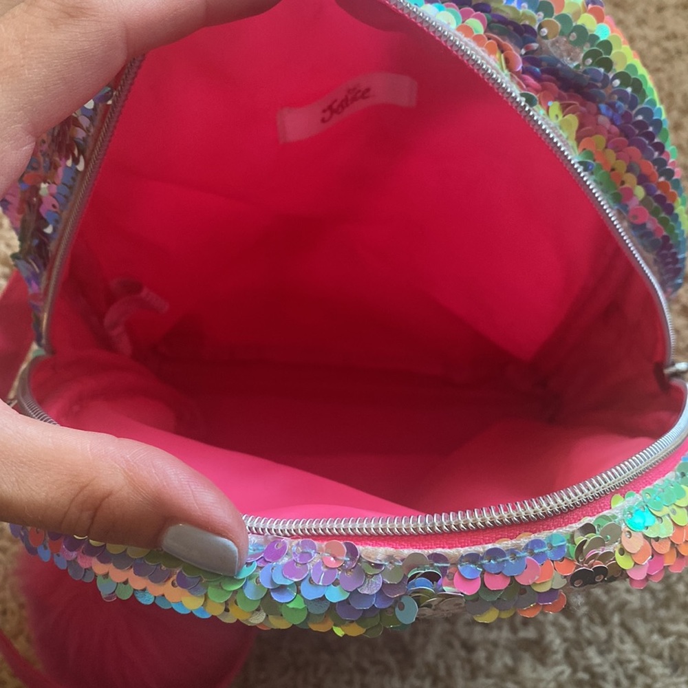 Justice mini "B" sequin backpack - Picture 4 of 6